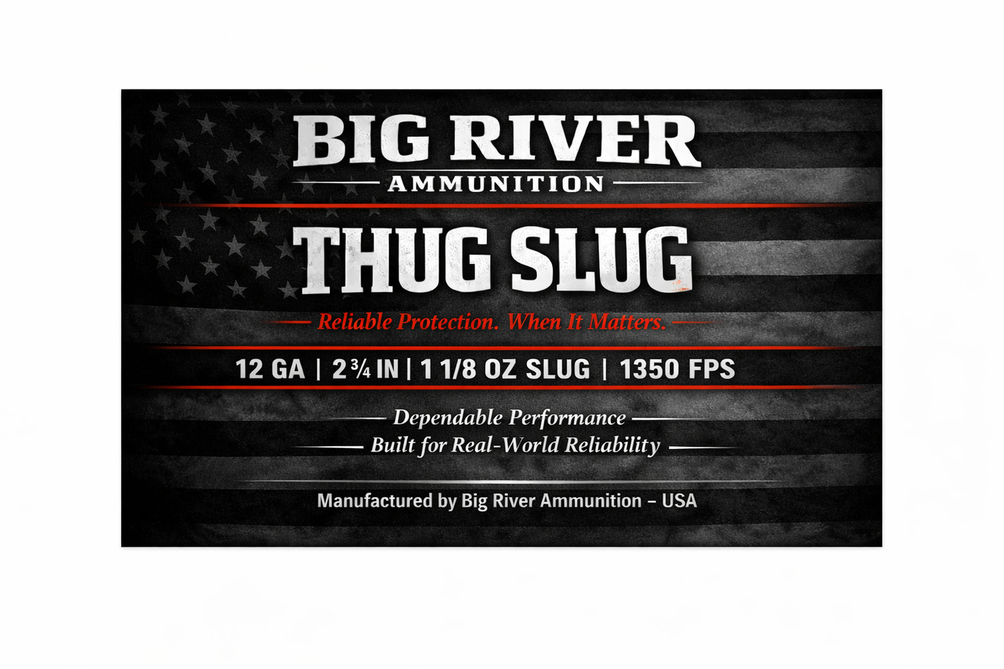 BIG RIVER LEAD DEFENSE LOADS | 12 GA "THUG SLUG”